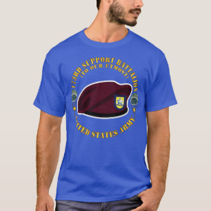 T-shirt Maroon Beret FLash DUI 173e Bataillon de soutien à