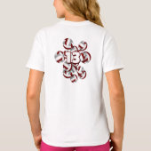 T-shirt maroon gris équipe couleurs volleyballs nom de l'a (Dos)
