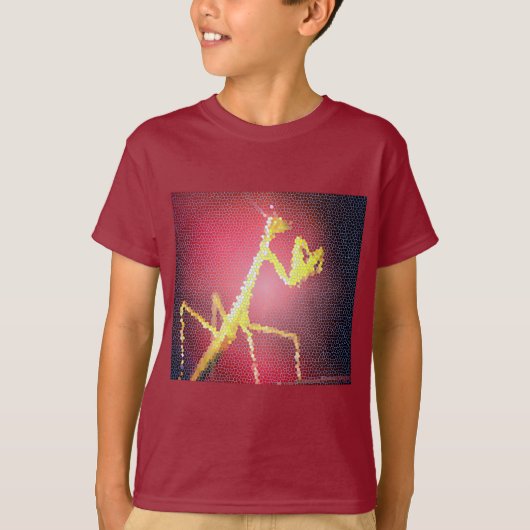 T-Shirt - Maroon Mantis Tile Mosiac (Devant)
