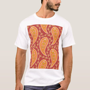 T-shirt Maroon Paisley : Ornement de Concombre Turc.
