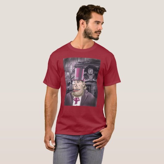 T-shirt maroon pour hommes Hyde (Devant entier)