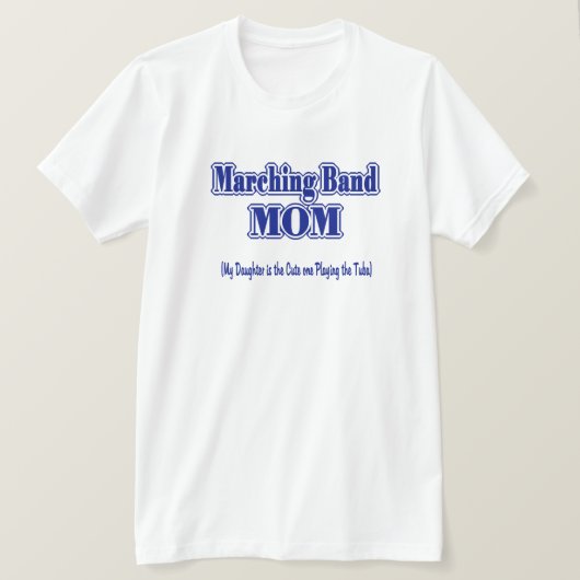 T-shirt Marquage de bande maman/ Tuba (Design devant)