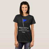T-shirt Marqué à l'abri de quelque (Devant entier)