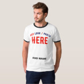 T-SHIRT MARQUE BLANCHE MODERNE ET PERSONNALISABLE VÉRIFIÉE (Devant entier)