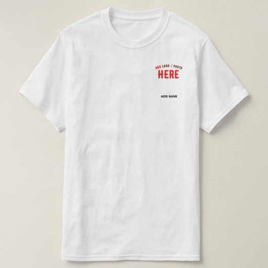 T-SHIRT MARQUE BLANCHE MODERNE ET PERSONNALISABLE VÉRIFIÉE (Design devant)