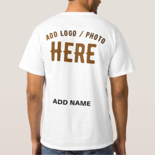 T-SHIRT MARQUE BLANCHE MODERNE ET PERSONNALISABLE VÉRIFIÉE