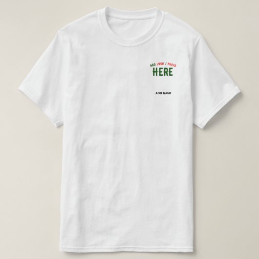 T-SHIRT MARQUE BLANCHE MODERNE ET PERSONNALISABLE VÉRIFIÉE (Design devant)