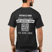 T-shirt Marque Code QR professionnel (Dos)