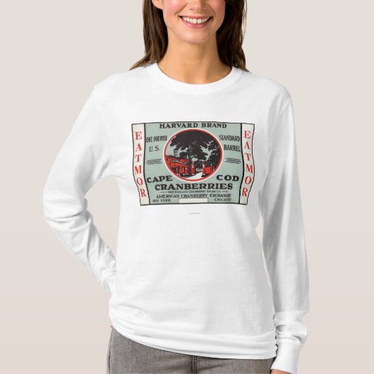 T-shirt Marque de canneberges de Cape Cod Harvard Eatmor (Devant)