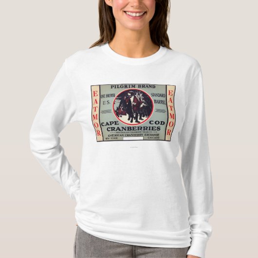 T-shirt Marque de canneberges d'Eatmor de pèlerin de Cape (Devant)