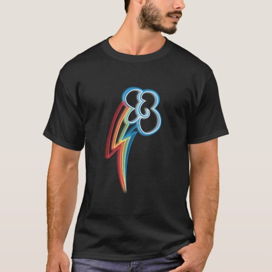 T-shirt Marque de coupe Rainbow Dash (Devant)