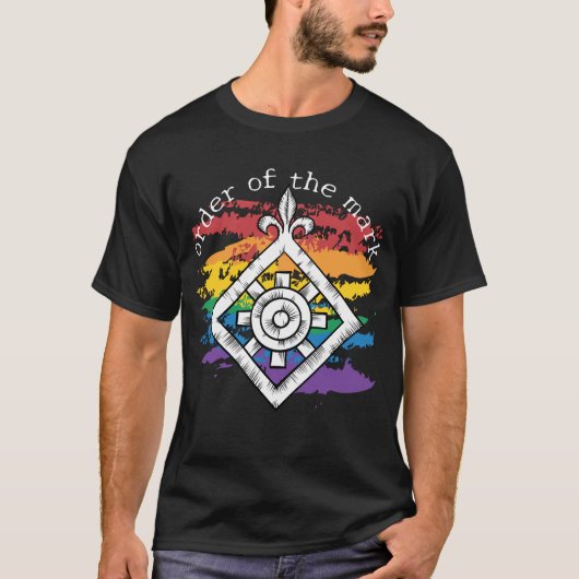 T-shirt Marque de fierté de la coupe de bois (Devant)