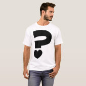 T-shirt Marque de question (Devant entier)