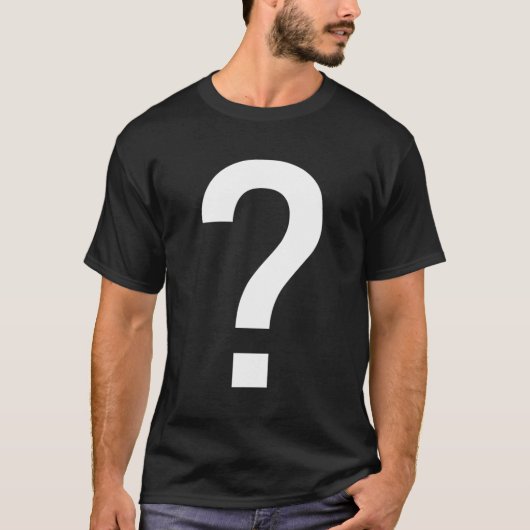 T-shirt Marque de question (Devant)