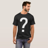 T-shirt Marque de question (Devant entier)
