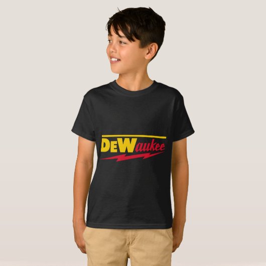 T-shirt Marque Funny DeWaukee Power Tool (Devant entier)