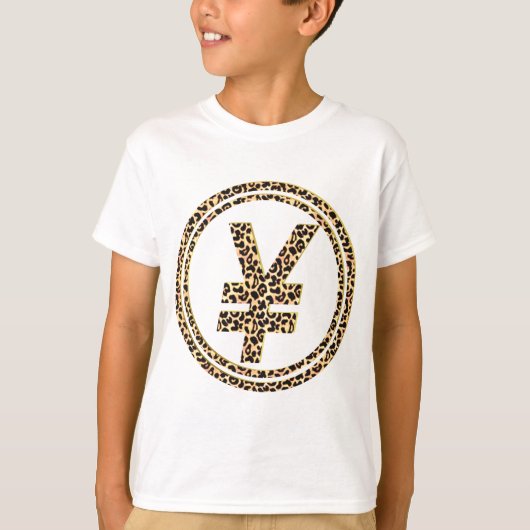 T-shirt marque léopard ¥ (Devant)