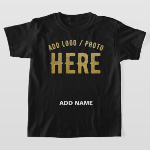T-SHIRT MARQUE NOIRE PERSONNALISABLE MODERNE ÉLÉGANTE VÉRI