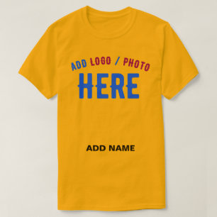 T-SHIRT MARQUE VÉRIFIÉE EN OR JAUNE MODERNE ET MODERNE