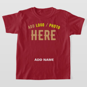 T-SHIRT MARQUE VÉRIFIÉE MAROON PERSONNALISABLE MODERNE ÉLÉ
