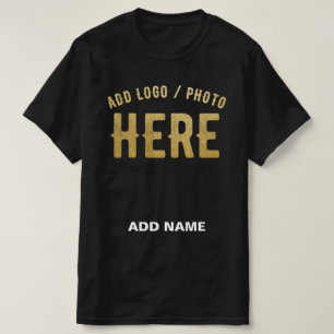 T-SHIRT MARQUE VERIFIEE NOIRE PERSONNALISABLE MODERNE ET C