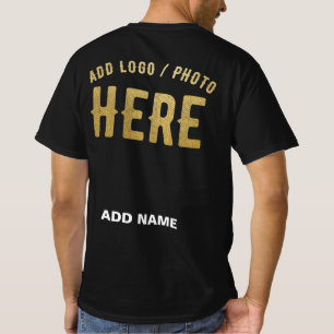 T-SHIRT MARQUE VERIFIEE NOIRE PERSONNALISABLE MODERNE ET C