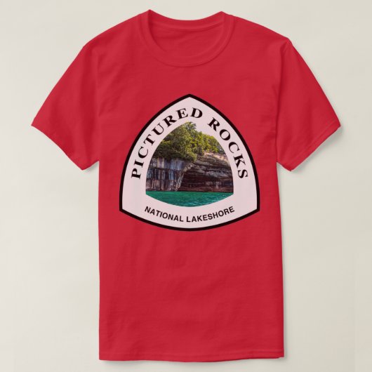T-shirt Marqueur du sentier national Lakeshore de Rocks (Design devant)