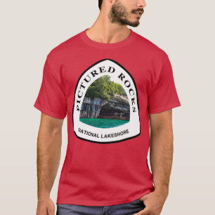 T-shirt Marqueur du sentier national Lakeshore de Rocks