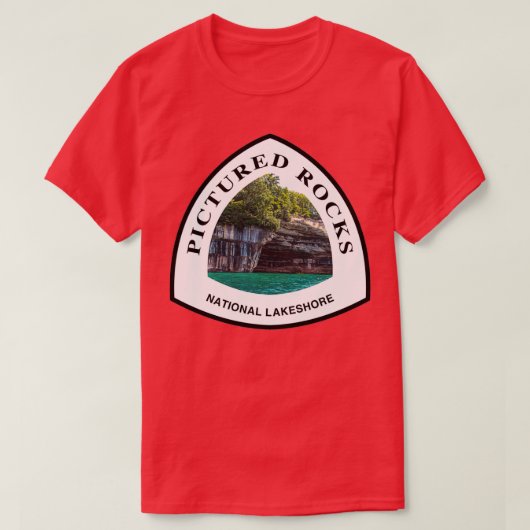 T-shirt Marqueur du sentier national Lakeshore de Rocks (Design devant)