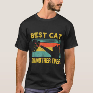 T-shirt Marraine de chat vintage chats joyeuse fête des mè