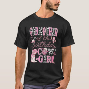 T-shirt Marraine de la CowGirl de l'anniversaire 1er Anniv