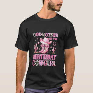 T-shirt Marraine de la fille de la fête de rodéo de cow-gi