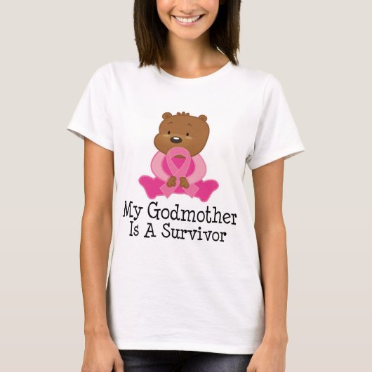 T-shirt Marraine de survivant de cancer du sein (Devant)