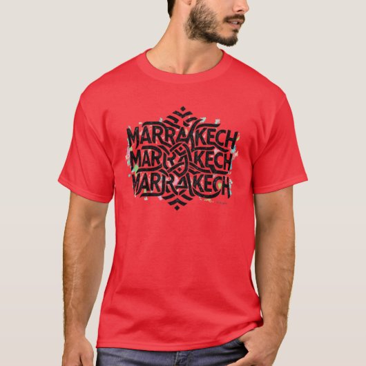 T-shirt Marrakech : Bijoux du Maroc (Devant)