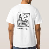 T-shirt Marrakech, l'âme du Maroc dans le design #3 (Dos)