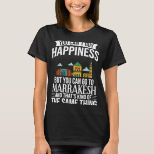 T-shirt Marrakech Maroc City Skyline Plan Voyage 1