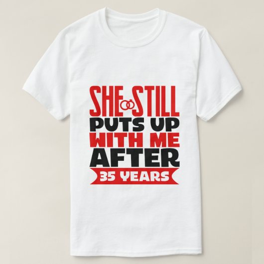 T-shirt marrant 35e anniversaire mot art Mari (Design devant)