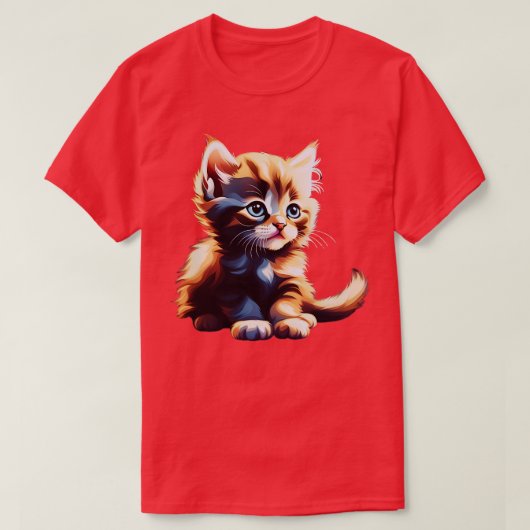 T-shirt marrante dessin d'art pour chat Ce mignon dessin d (Design devant)
