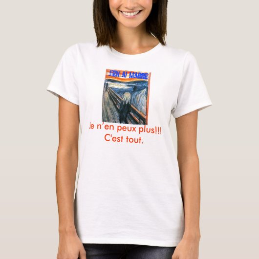 T-shirt Marre de J'en AI (Devant)