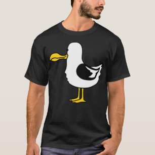T-shirt marre de mer oiseau de plage chien art animal