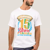 T-shirt Married for 15 years (Devant)