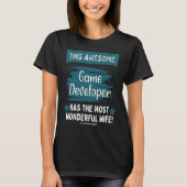 T-shirt Married Game Developer Husband Job Profession (Devant)