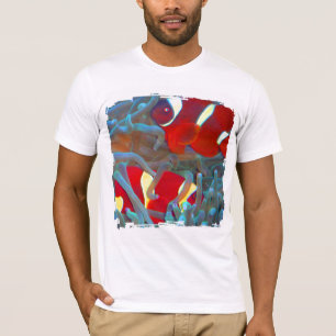 T-shirt marron de la grunge 4 de Clownfish