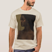 T-shirt Marron Féminin Doux (Devant)