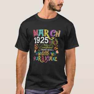 T-shirt Mars 1925 Les Filles Sont Sunshine Funny 97 Ans B