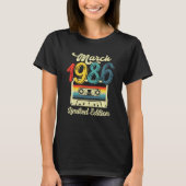 T-shirt Mars 1986 Limited Edition 36e anniversaire Retro C (Devant)