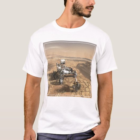 T-shirt Mars 2020 Rover Sur La Surface De Mars. (Devant)