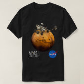 T-shirt Mars 2020 Rover sur Mars (Design devant)