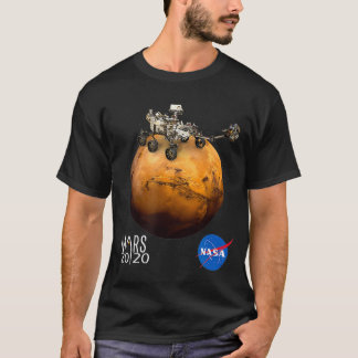 T-shirt Mars 2020 Rover sur Mars