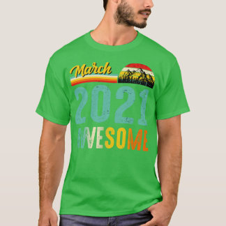 T-shirt Mars 2021 Cadeau d'anniversaire Vintage Mars 2021